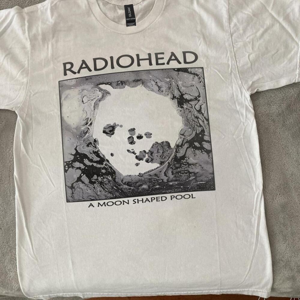 Radiohead A Moon Shaped Pool Black And White Tee
